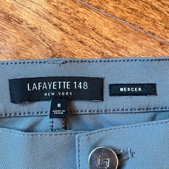 Lafayette 148 Mercer Ankle Pants Grey - Picture 2 of 3